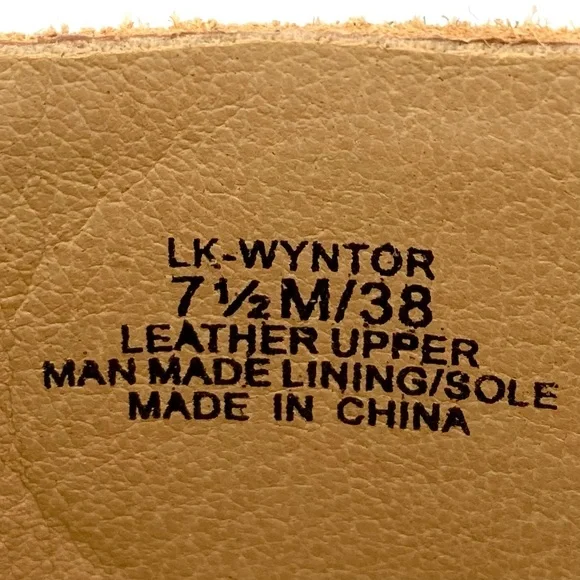 Lucky Brand Wyntor Wedge Sandals Women’s Size 7.5 Espadrille Leopard Leather Tan - Picture 7 of 7